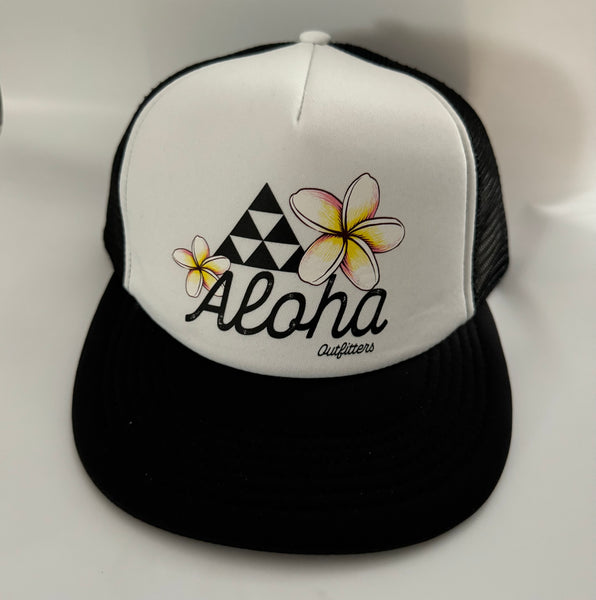 Trucker Hat Aloha Plumeria